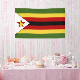 Banderoles drapeau du Zimbabwe