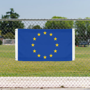 Banderoles Drapeau européen de la zone EURO panneau de banniè