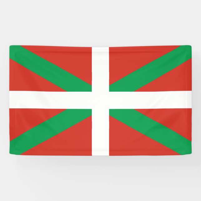 Banderoles Drapeau Euskadi Basque Ikurrin Ikurrina  (Horizontal)