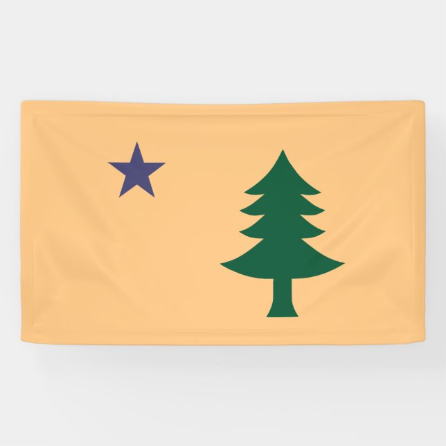 Banderoles Drapeau historique du Maine (1901-1909) (Horizontal)