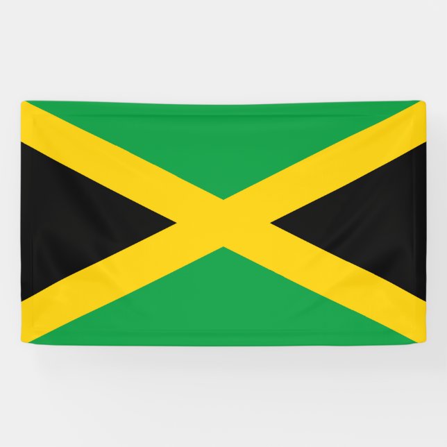 Banderoles Drapeau jamaïcain (Horizontal)