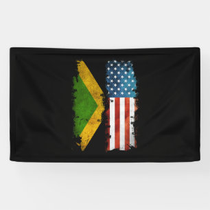 Banderoles Drapeau jamaïcain américain Jamaïque États-Uni