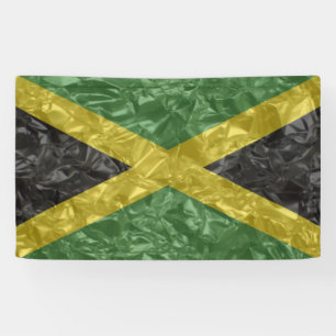 Banderoles Drapeau jamaïcain - Crinké