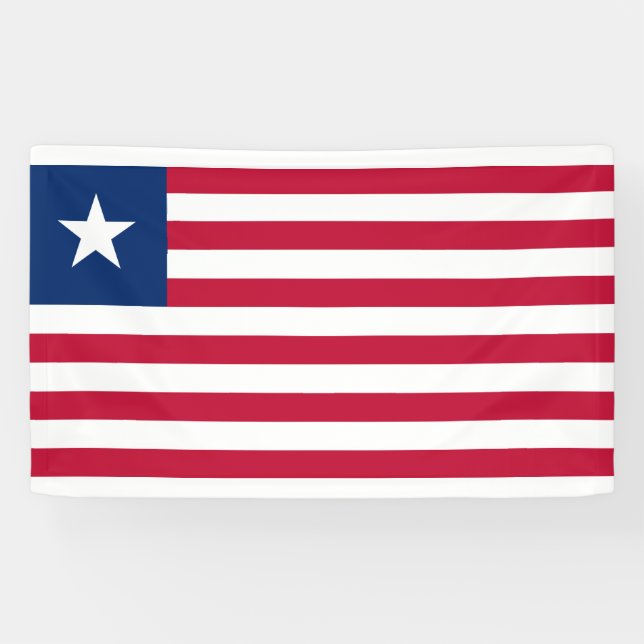 Banderoles Drapeau libérien (Libéria) (Horizontal)