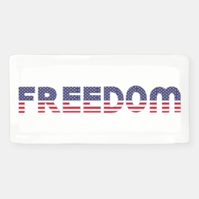 Banderoles Drapeau Liberté Américaine pour Patriotic & Libert (Horizontal)
