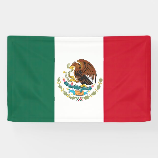 Banderoles Drapeau Mexique Tricolore (Horizontal)