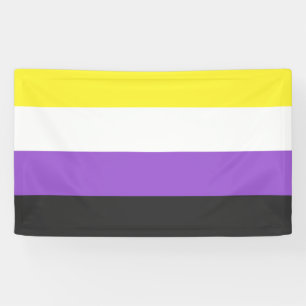 Banderoles Drapeau non-binaire