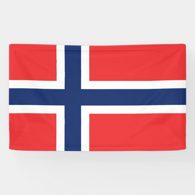 Banderoles Drapeau Norvège (Horizontal)