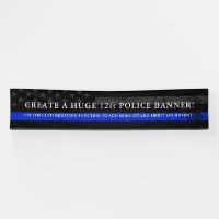 Drapeau orienté des Etats-Unis de police