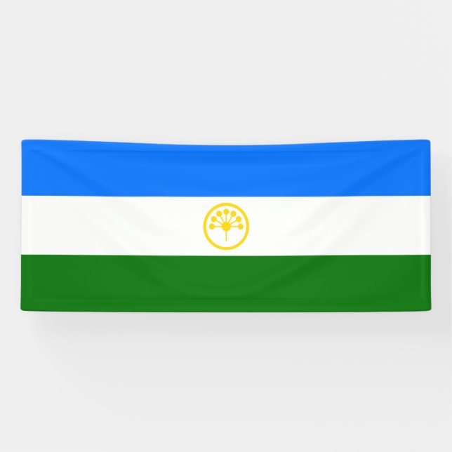 Banderoles Drapeau patriotique Bachkortostan (Horizontal)