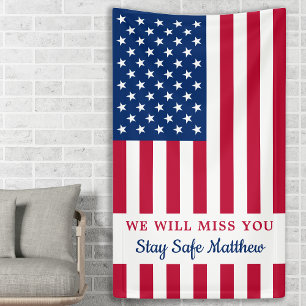 Banderoles Drapeau personnalisé USA - Parti de la défaite mil