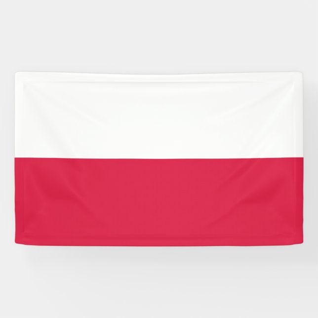 Banderoles Drapeau Pologne (Horizontal)