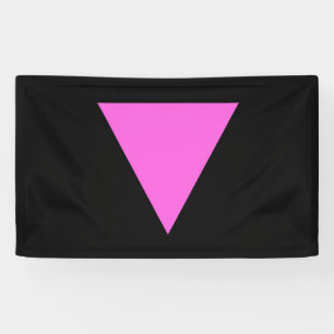 Banderoles Drapeau rose de triangle