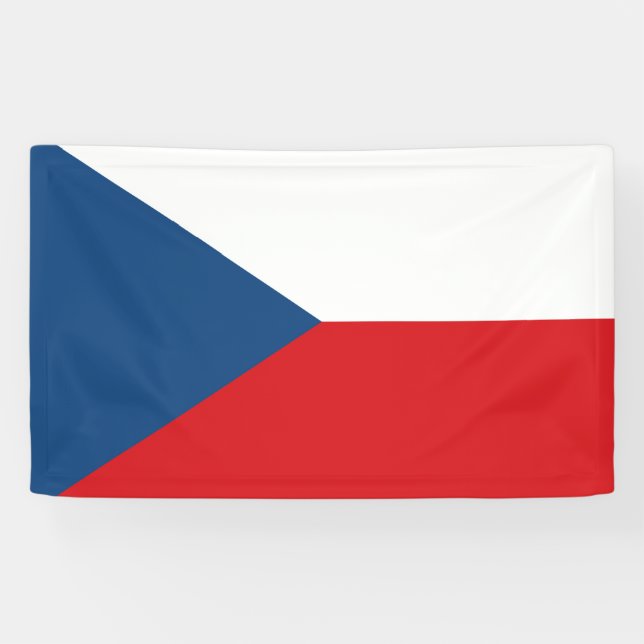 Banderoles Drapeau tchèque (Horizontal)