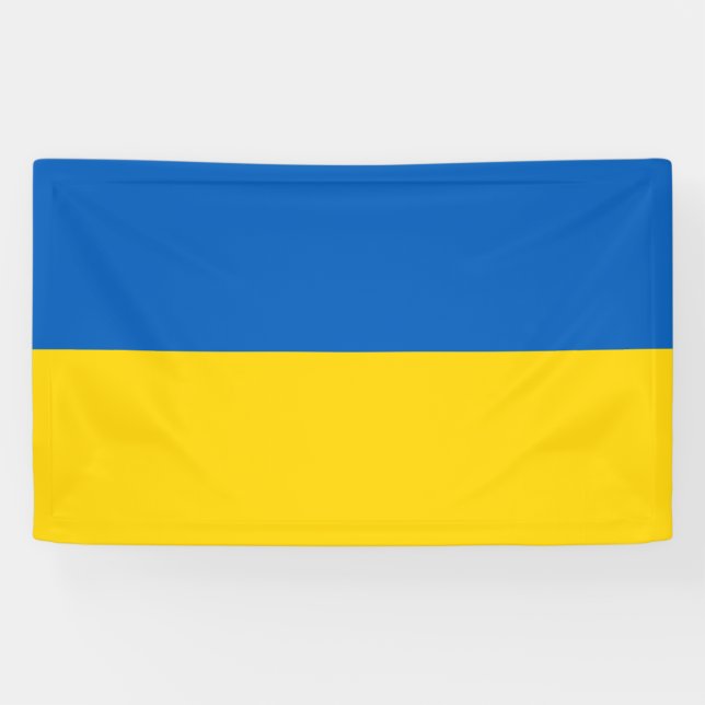 Banderoles Drapeau ukrainien (Ukraine) (Horizontal)