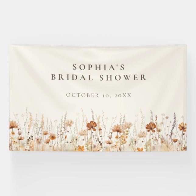 Banderoles Dreamy Fleur sauvage d'automne (Horizontal)