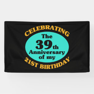 Banderoles Drôle 60e anniversaire Gag cadeau