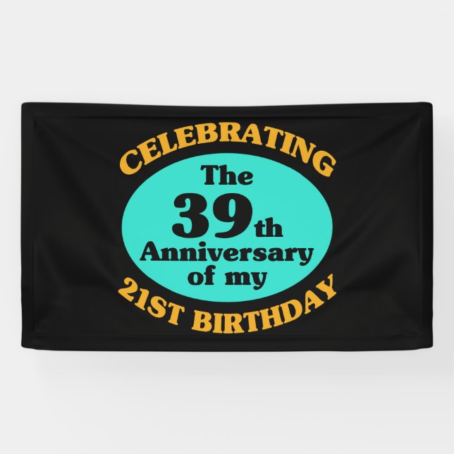 Banderoles Drôle 60e anniversaire Gag cadeau (Horizontal)