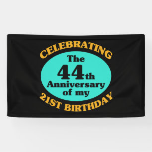 Banderoles Drôle 65e anniversaire Gag cadeau