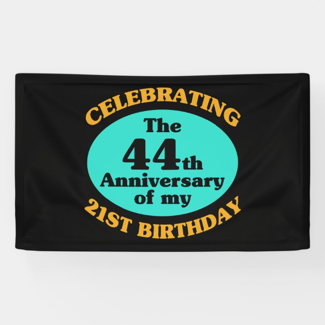 Banderoles Drôle 65e anniversaire Gag cadeau (Horizontal)