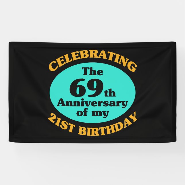 Banderoles Drôle 90e anniversaire Gag cadeau (Horizontal)