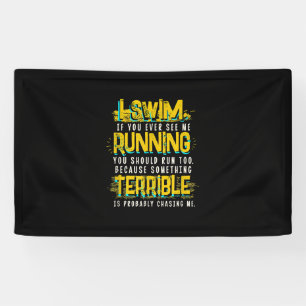 Banderoles Drôle cadeau de natation pour nageur