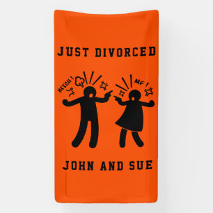 Banderoles Drôle Divorce Sympathy Party