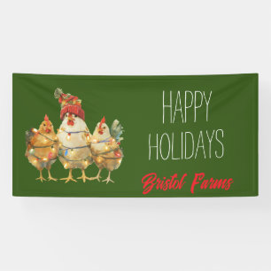 Banderoles Drôle Poulets de vacances personnalisables
