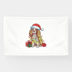 Banderoles Éclairage de Noël chapeau anglais Chien de Coonhou