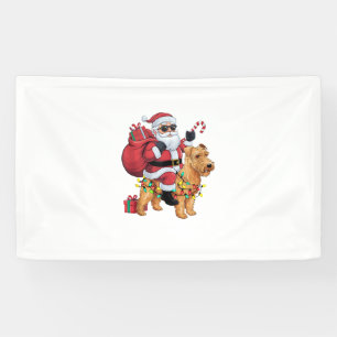Banderoles Éclairage de Noël Père Noël équitation roulette Te