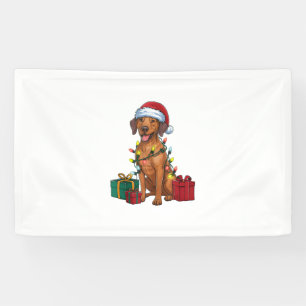 Banderoles Éclairage de Noël Père Noël Rhodesian Ridgeback Ch