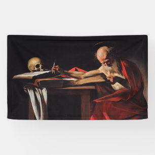 Banderoles Écriture de Saint Jérôme (par Caravaggio)