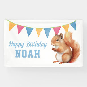 Banderoles Écureuil mignon, fête anniversaire de enfant