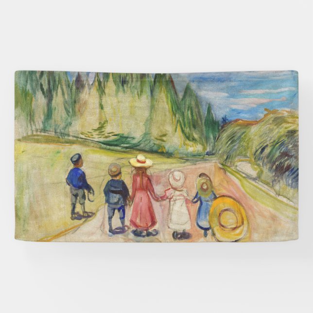Banderoles Edvard Munch - La forêt Fairytale (Horizontal)