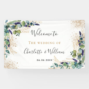Banderoles Eeucalyptus mariage verdure accueil élégant