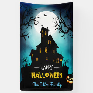 Banderoles Éffrayant Hauny House Joyeux Halloween Party