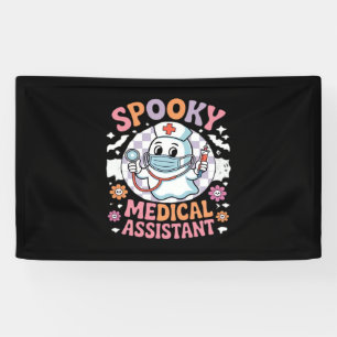 Banderoles Éffrayant Médicale Assistant Cute Halloween Essent