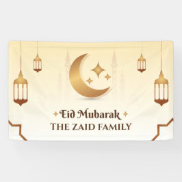 Banderoles Eid Moubarak moderne personnalisable
