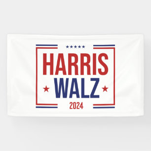 Banderoles Élection de la campagne Harris Walz