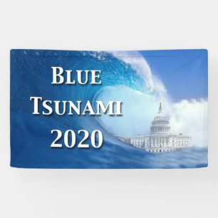 Banderoles Élection du tsunami bleu 2020