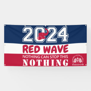 Banderoles Election présidentielle 2024 RED WAVE