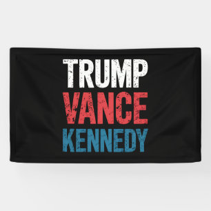 Banderoles Élection Trump Vance Kennedy 2024