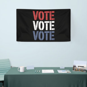 Banderoles Élection Vote Politique Vote Inscription électoral