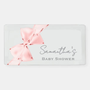 Banderoles Élégant Baby shower de boîte Coquette Rose