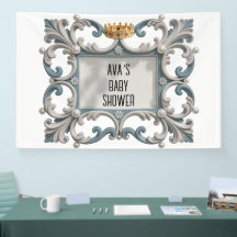 Elégant baroque Baby Boy Douche