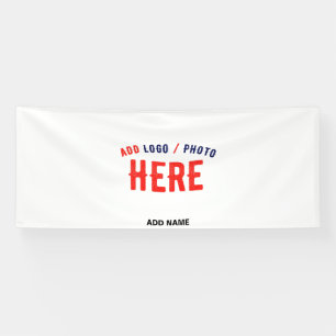 BANDEROLES ÉLÉGANT BLANC PERSONNALISABLE MODERNE MARQUE VÉRIF