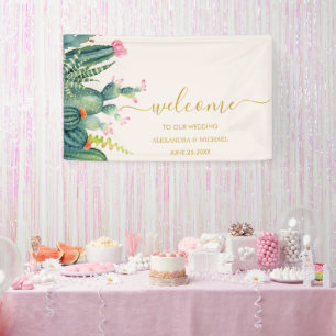 Banderoles Elégant Eucalyptus Vert Succulent Mariage