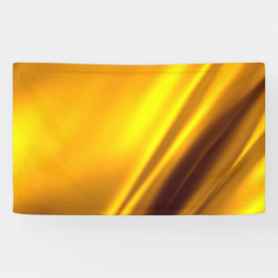 Banderoles Elégant Satin Or Faux Texture Look