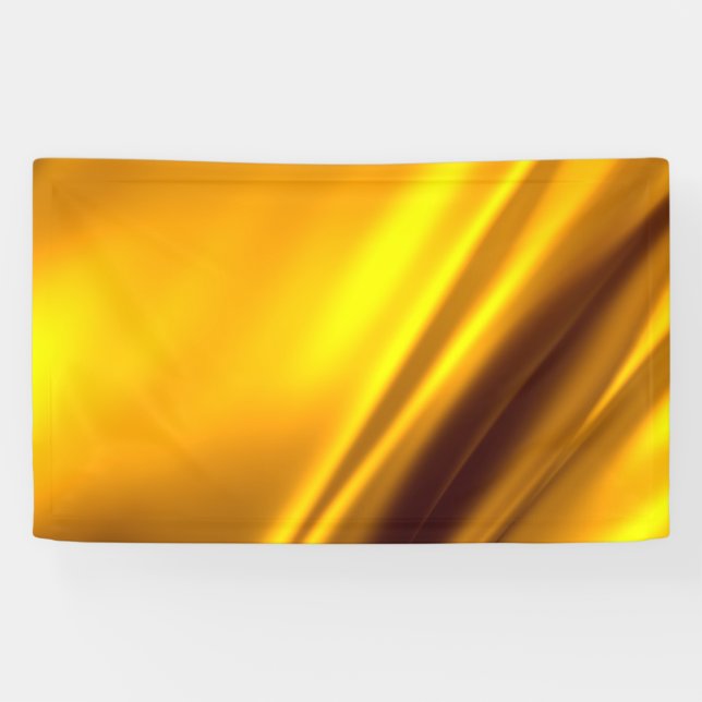 Banderoles Elégant Satin Or Faux Texture Look (Horizontal)