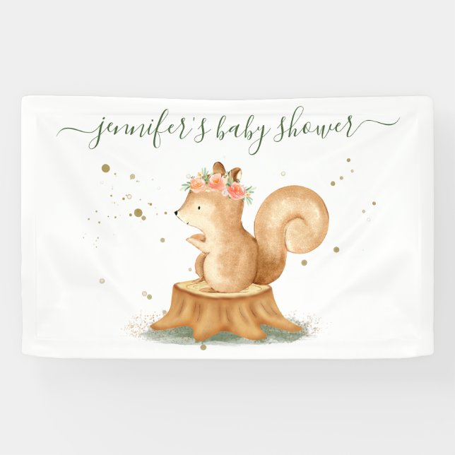 Banderoles Elegant Squirrel wildlife farm forest animal (Horizontal)